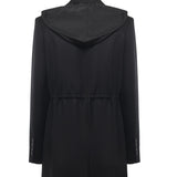 Giacca con cappuccio e coulisse 106117 A30CZ99 PINKO 