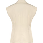 Giacca smanicata effetto rustico 106509 A2W6C00 PINKO 