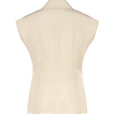 Giacca smanicata effetto rustico 106509 A2W6C00 PINKO 