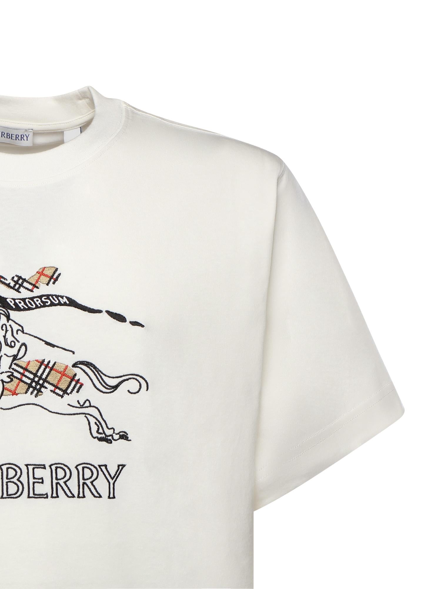 T-shirt in cotone con EKD disegnato 8121034 B7078 BURBERRY 