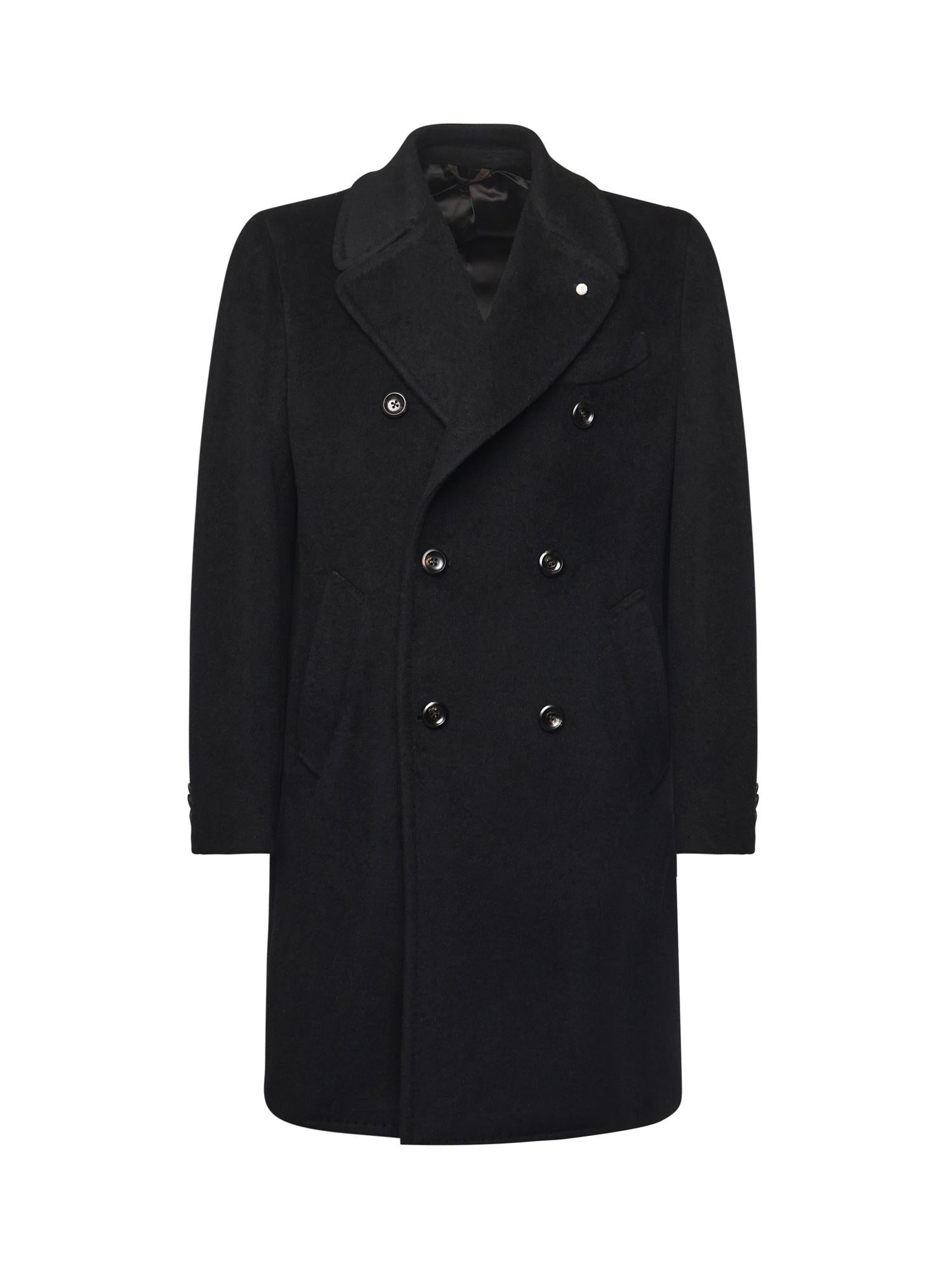 Cappotto doppiopetto in lana 7377 575103 LUIGI BIANCHI 
