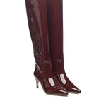 Stivali Stiletto in vernice PX504XVN01 PINOT NOIR PARIS TEXAS 