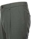 Pantaloni in gabardine di misto lana RICCARDO CC REGULAR MTVERDE BE ABLE 