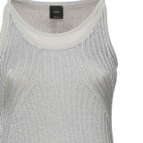 Vestito smanicato in maglia metallizzata 105146 A2LOI12 PINKO 