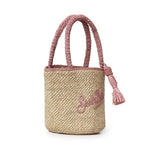 Borsa Marcy medium in raffia con logo MARR002 00415L MC2 SAINT BARTH 
