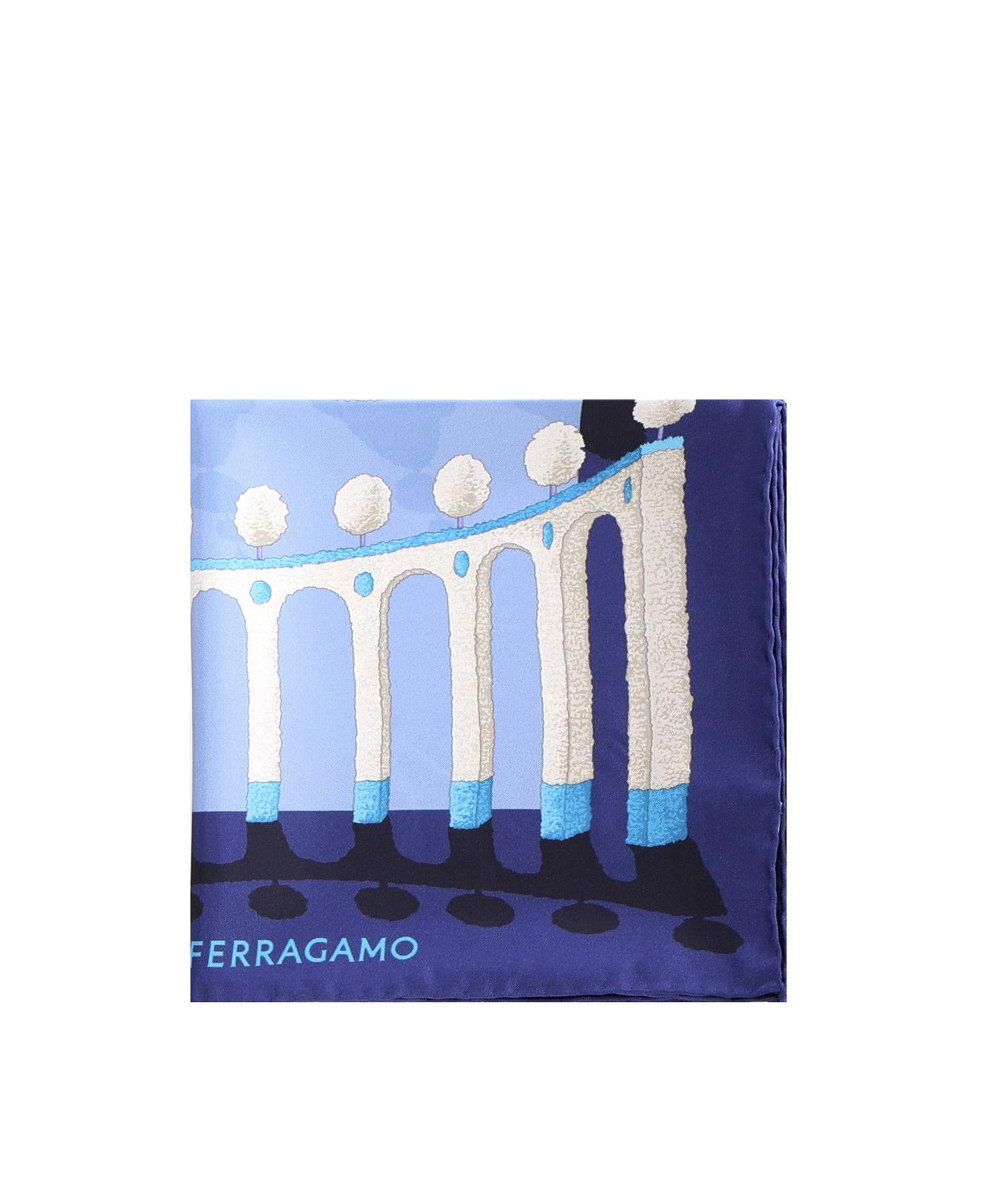 Foulard in seta con stampa 310212 785680002 FERRAGAMO 