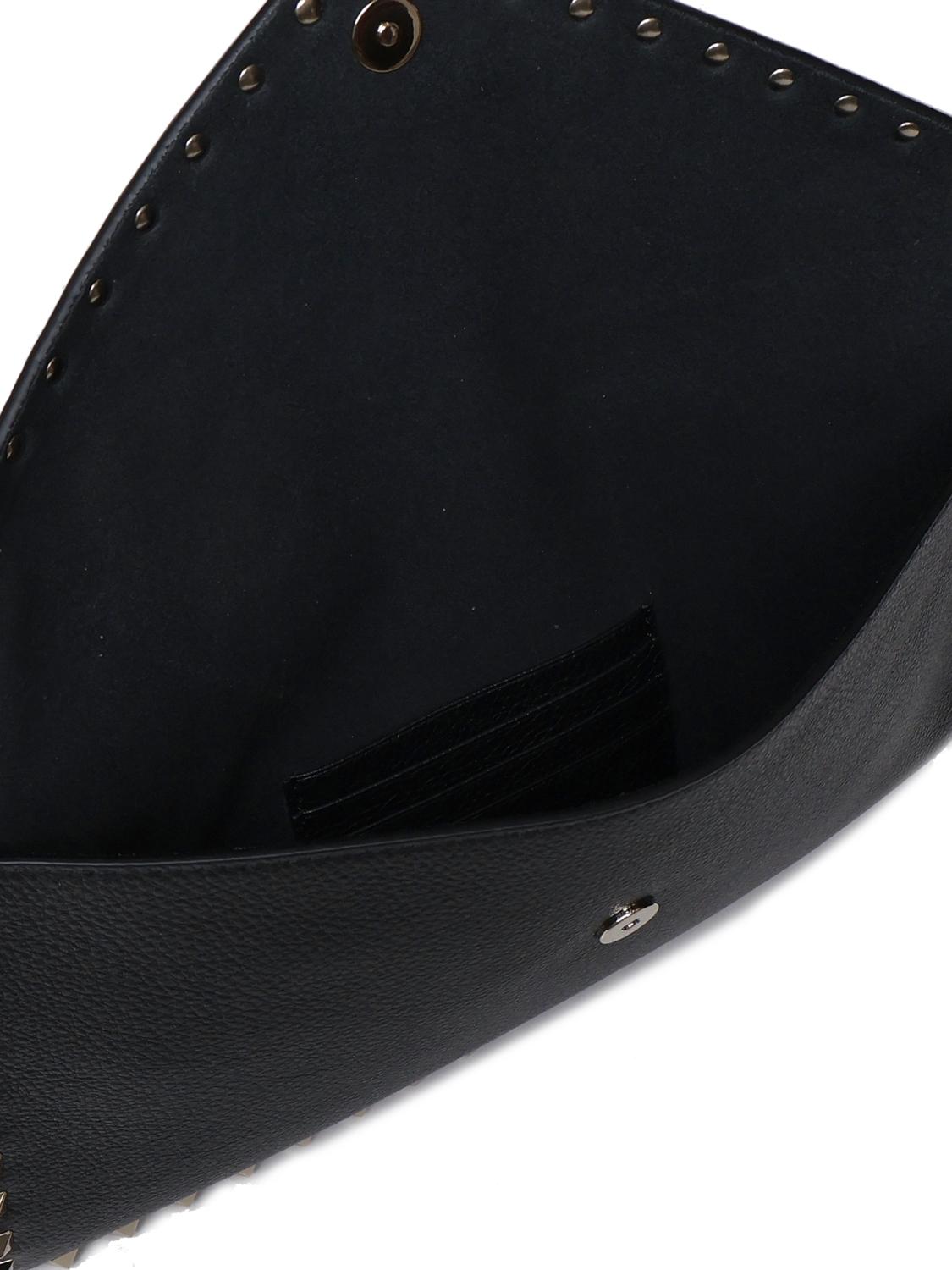 Pouch Rockstud in vitello granato 8W2P0P56 VSH0NO VALENTINO GARAVANI 