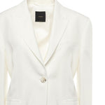 Blazer monopetto in misto lino e viscosa 104944 A2FAZ05 PINKO 