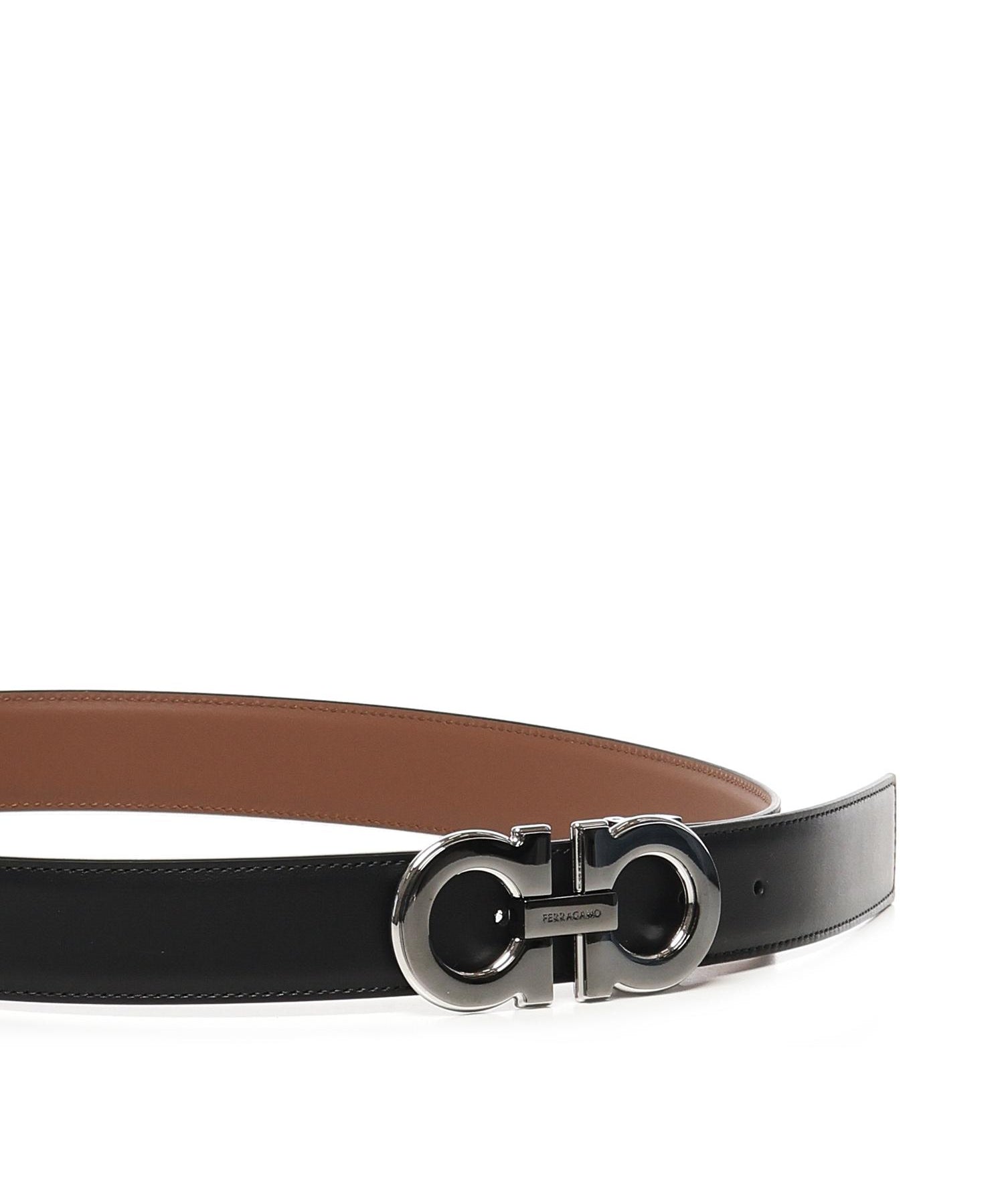 Cintura Gancini reversibile 670460 786324005 FERRAGAMO 