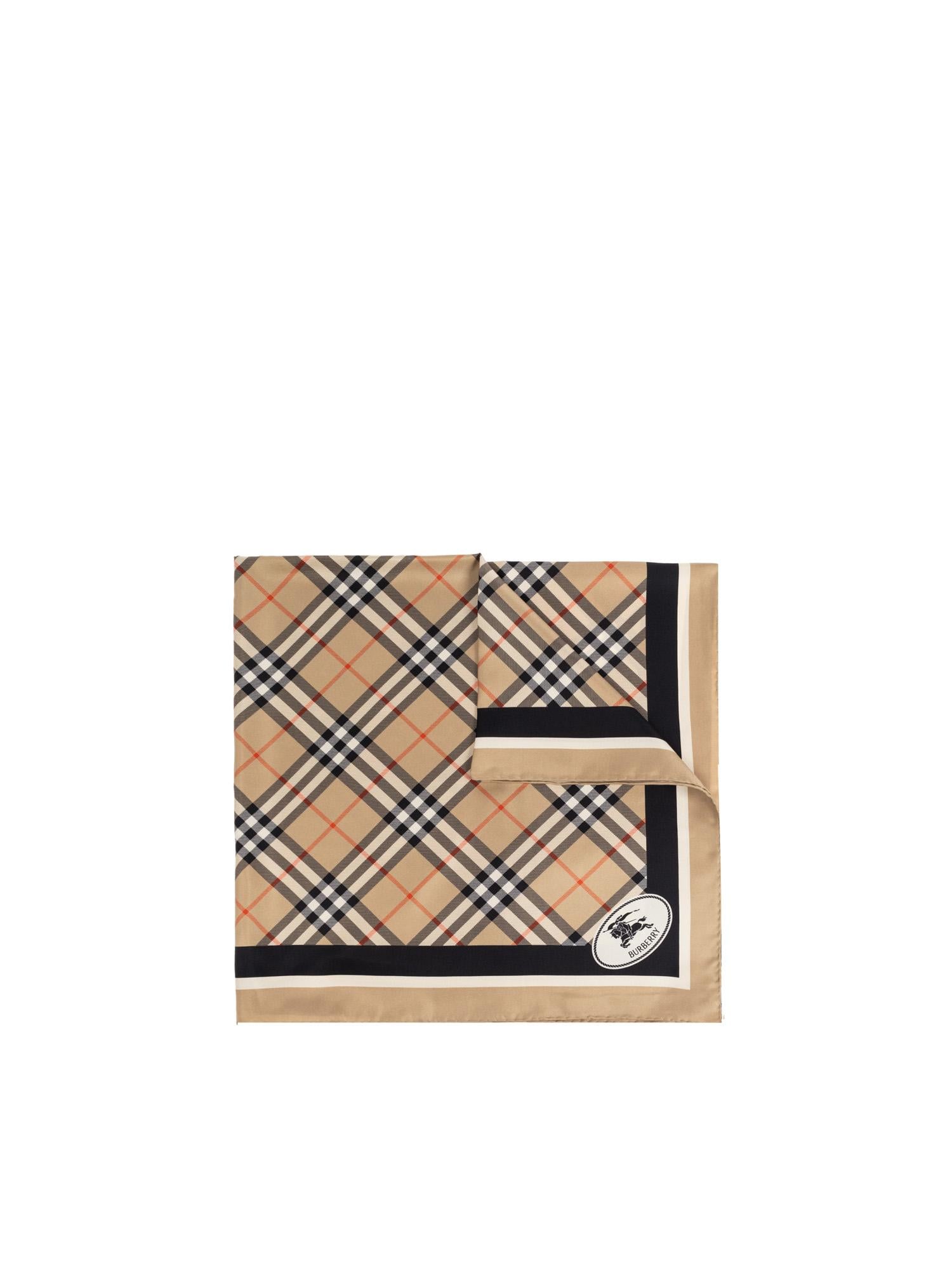 Foulard in seta Check<BR/> 8113048 A2021 BURBERRY 