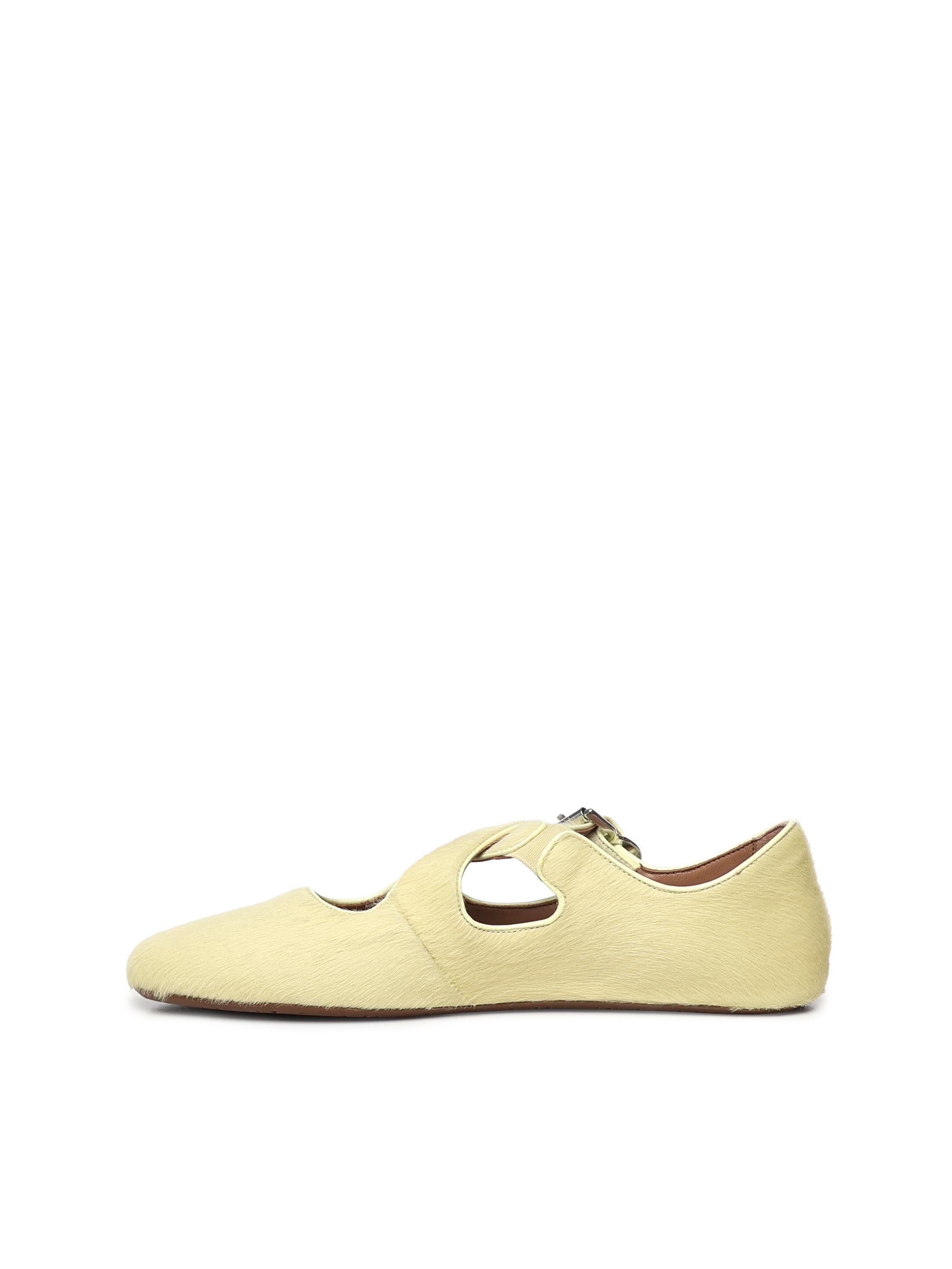 Ballerine flat in cavallino AA3A046I047 276 ALAIA 