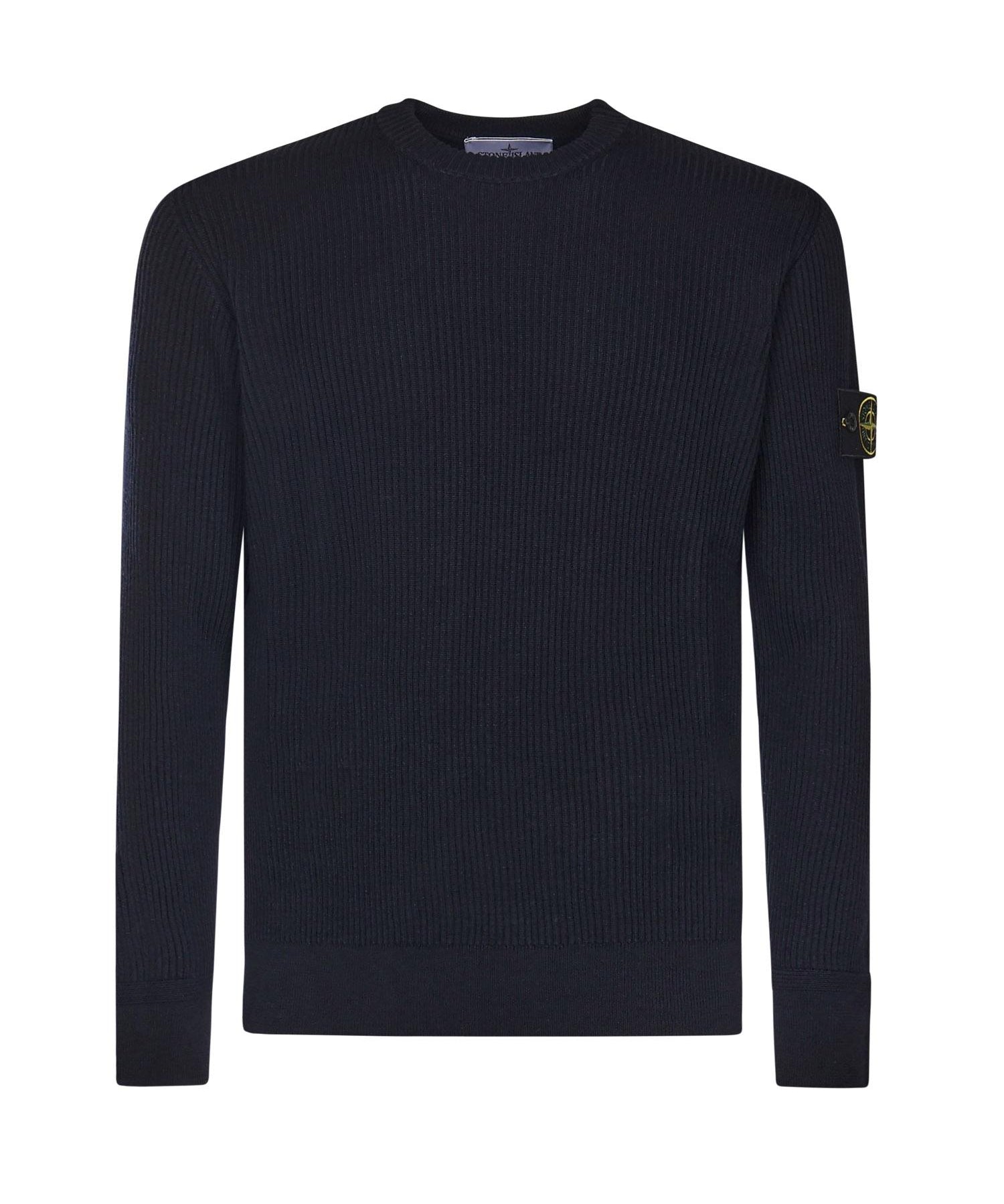 Maglione con bordi a costine K2S155100053 S00C2V0020 STONE ISLAND 