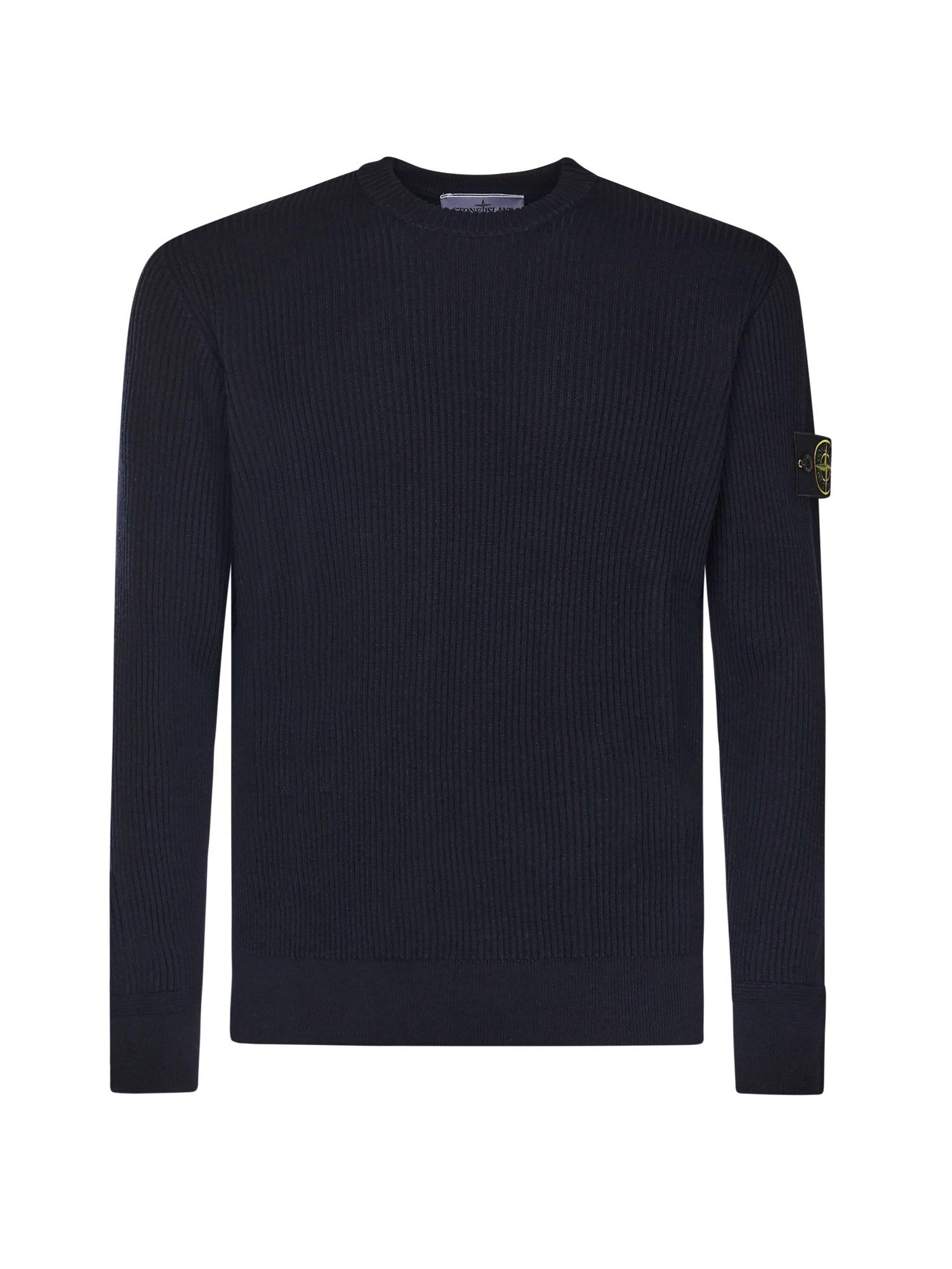 Maglione con bordi a costine K2S155100053 S00C2V0020 STONE ISLAND 