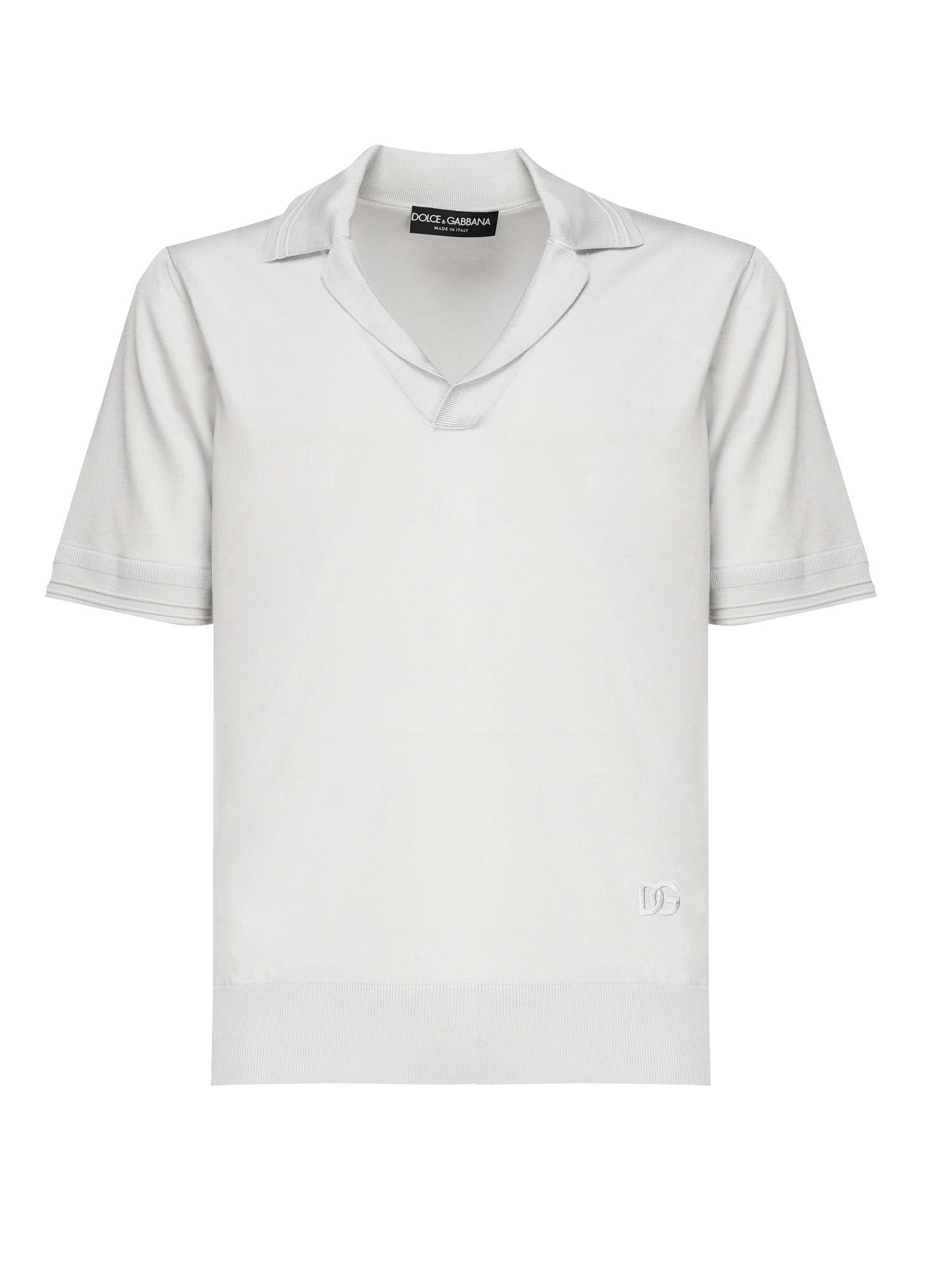 Polo in seta GXZ09Z JBSLVN4534 DOLCE & GABBANA 