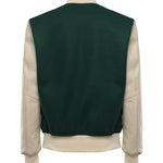 Bomber Varsity in nappa e tessuto VARSITY NAPPAVERDE GIULIANO GALIANO 