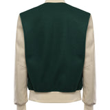 Bomber Varsity in nappa e tessuto VARSITY NAPPAVERDE GIULIANO GALIANO 