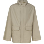 Giacca in gabardine con cappuccio Check 8083672 .B7311 BURBERRY 