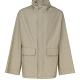 Giacca in gabardine con cappuccio Check 8083672 .B7311 BURBERRY 