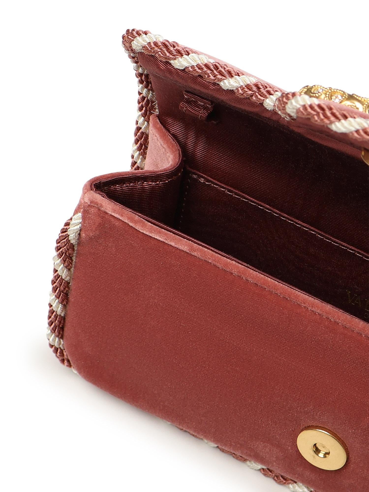 Clutch Locò Mini in velluto 7W2B0R92 GNLDZB VALENTINO GARAVANI 