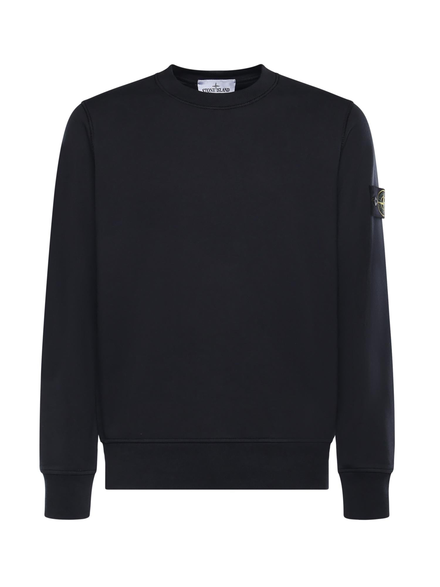 Felpa in cotone con logo<BR/> L1S156100060 S0051V0020 STONE ISLAND 