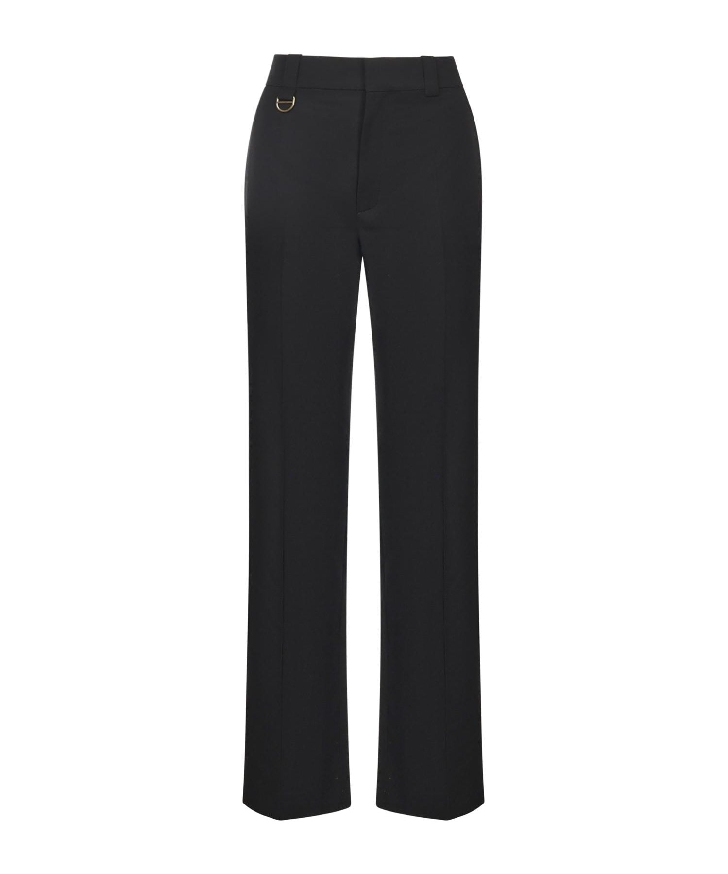Pantaloni sartoriali in lana grain de poudre CHC25APA29067 001 CHLOÉ 