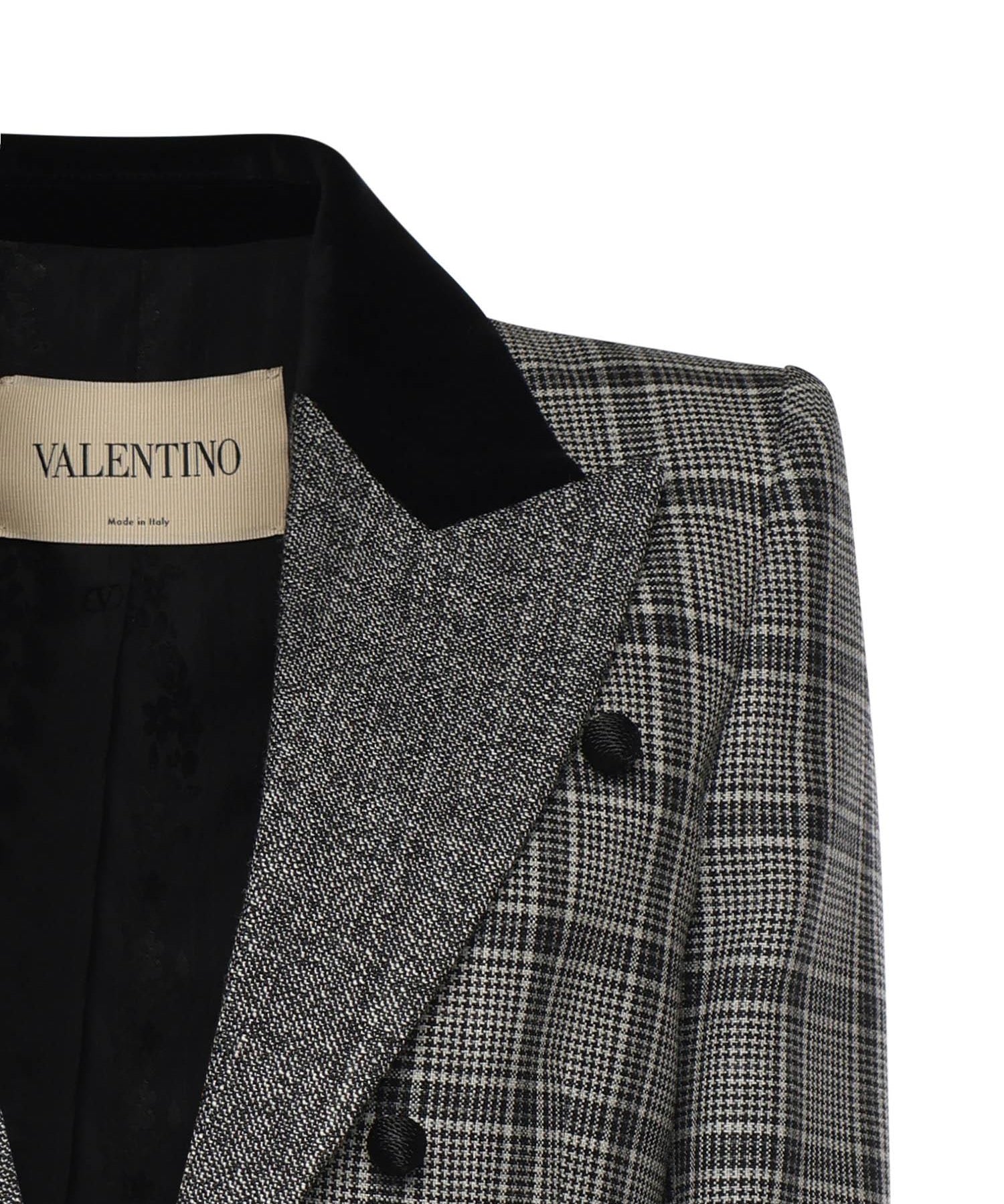 Giacca in lana motivo check 8B3CE585 9W7C1W VALENTINO GARAVANI 