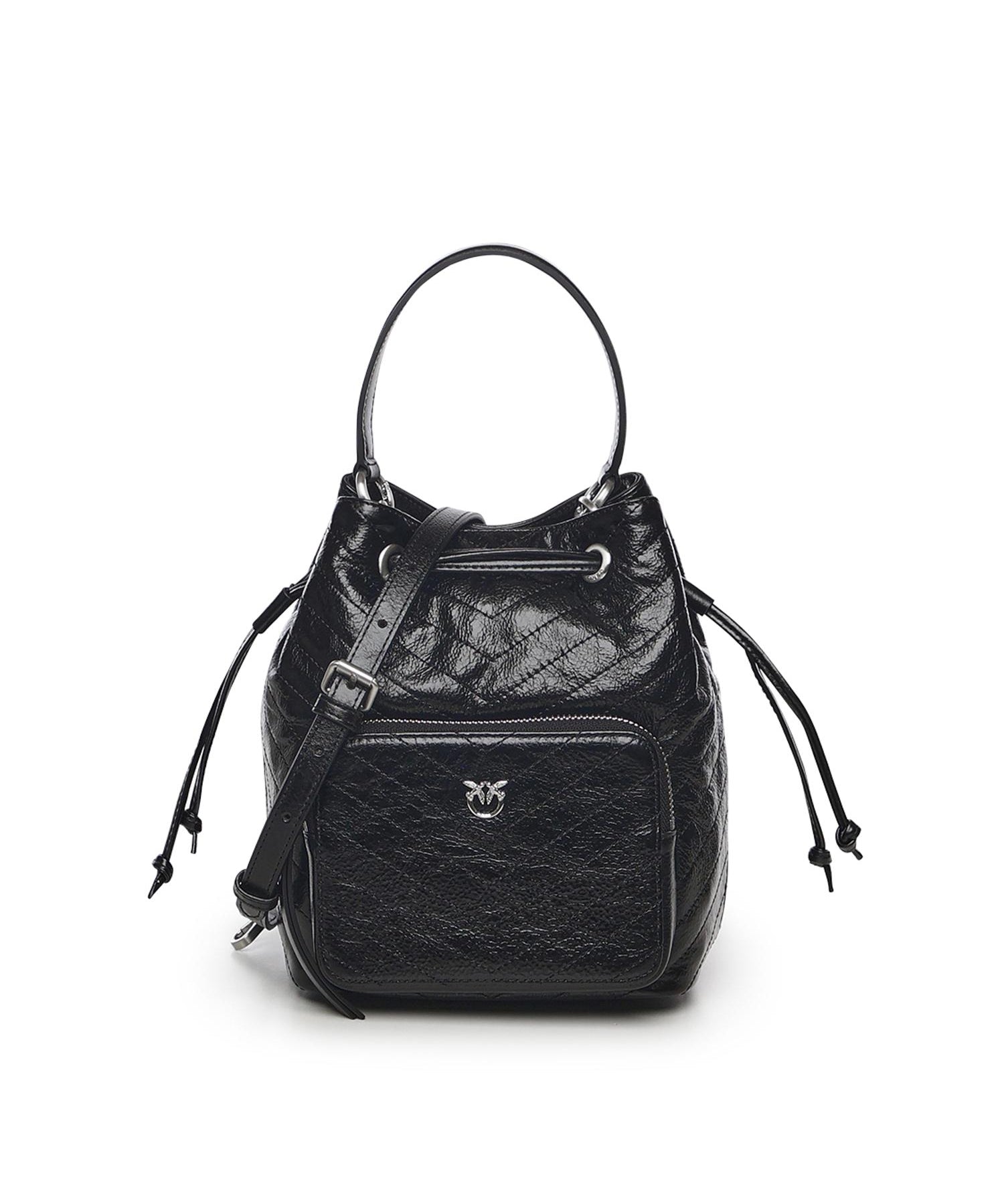 Borsa a mano piccola Cargo Bucket Bag in pelle 105112 A2JCZ99E PINKO 