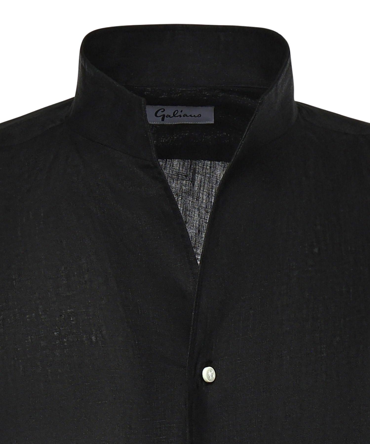 Camicia St.Regis in lino ST.REGIS NERO GALIANO 