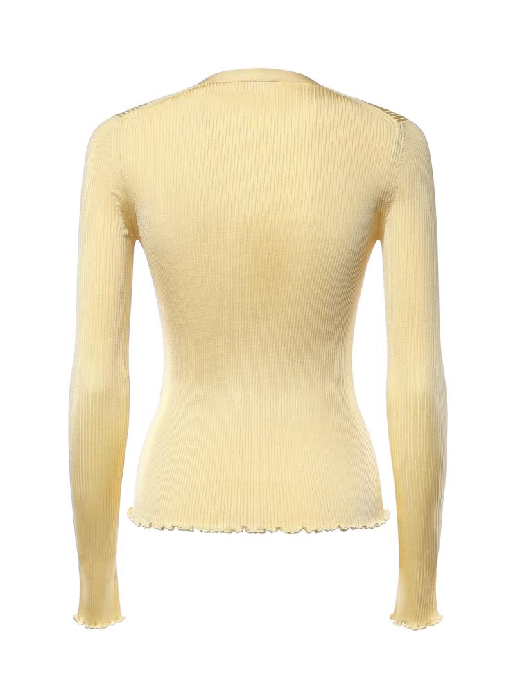 Top in maglia a coste in seta AA9H1460K232C 239 ALAIA 