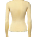 Top in maglia a coste in seta AA9H1460K232C 239 ALAIA 