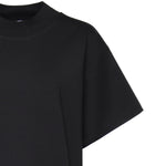 T-shirt in cotone con frange AA9I0029J103C 999 ALAIA 