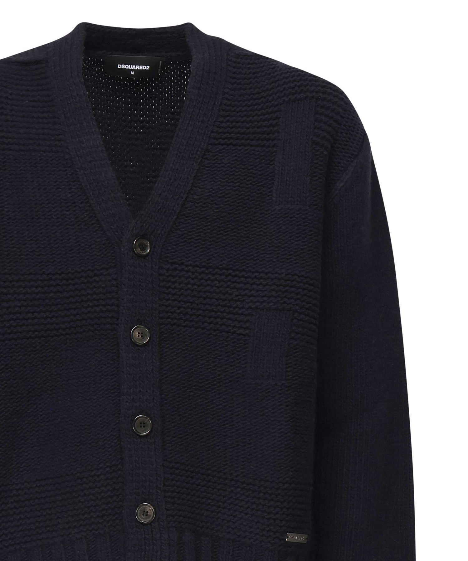 Cardigan in lana S74HA1552 D13142477 DSQUARED2 