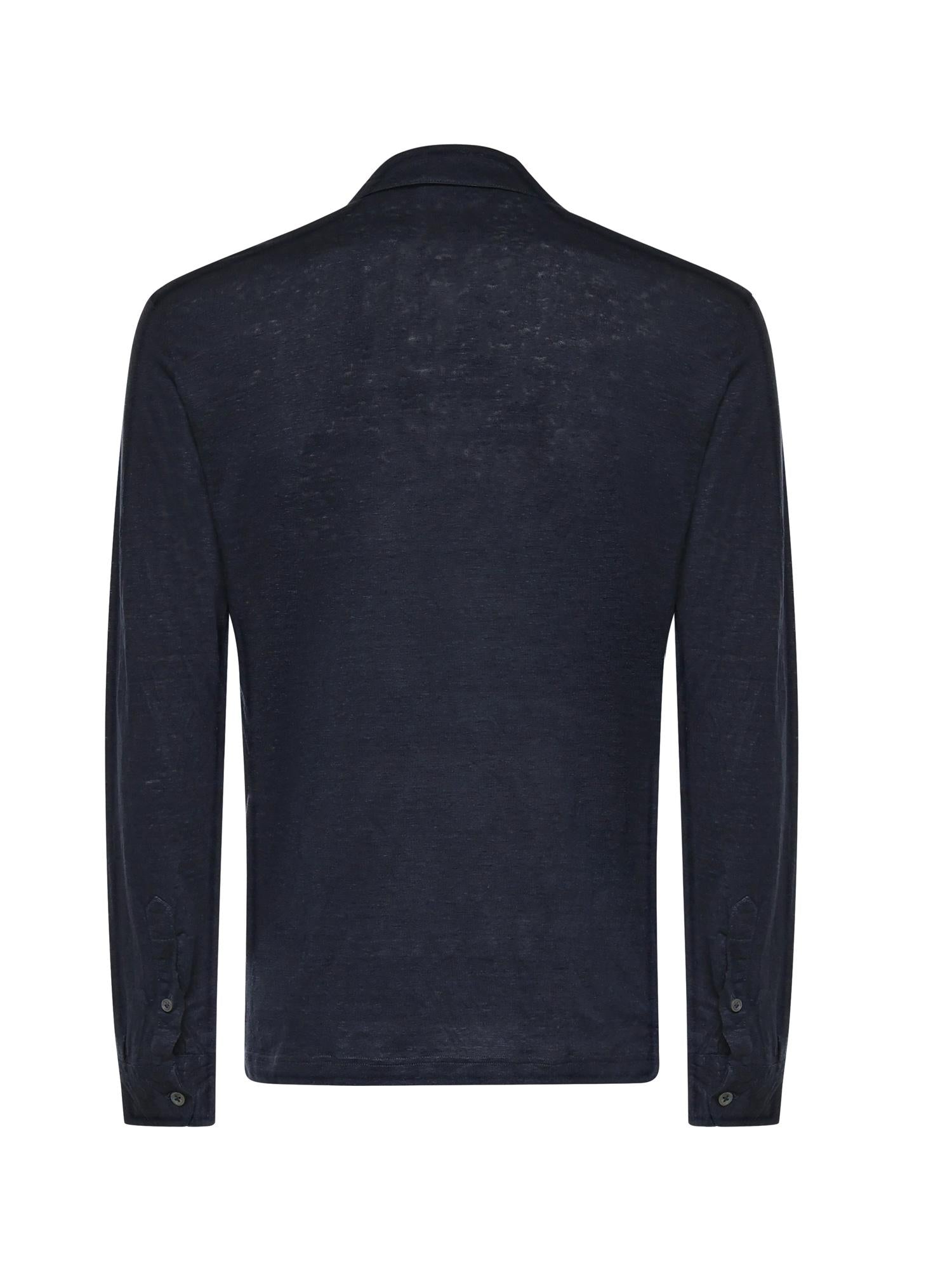 Polo in lino 60191 96803306 GALIANO 