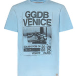 T-shirt in jersey di cotone con stampa GMP01220 P00236850977 GOLDEN GOOSE 
