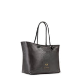 Borsa shopping in pelle con logo 73BP9VT01 LOLLI POPPOP BLACK V° 73 