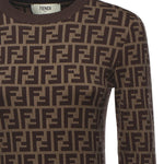 Abito in cotone con stampa logo all-over FZDC83 ASJTF0GGE FENDI 