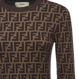 Abito in cotone con stampa logo all-over FZDC83 ASJTF0GGE FENDI 