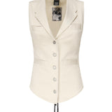 Gilet in drill di cotone 105072 A2JOC21 PINKO 