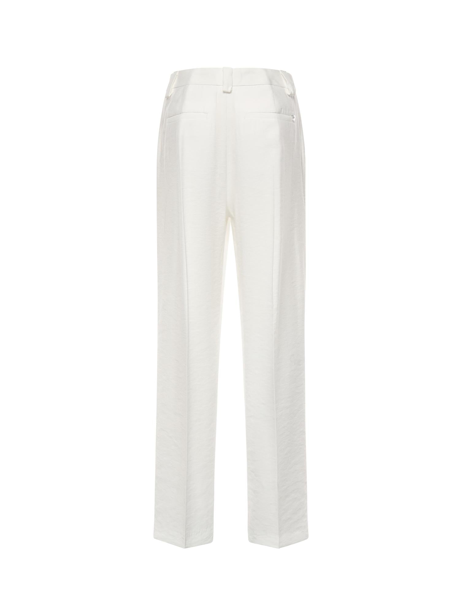 Pantaloni Abby in gabardina di viscosa DP883 IF0049DXXX001 DONDUP 