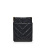 Bustina in pelle motivo chevron 105352 A2W2Z99Q PINKO 