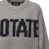 Maglione in misto lana con logo lavorato a maglia 114641 039 ROTATE 