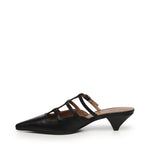 Sabot a listini in morbida pelle di vitello A55182 NERO CARMENS 