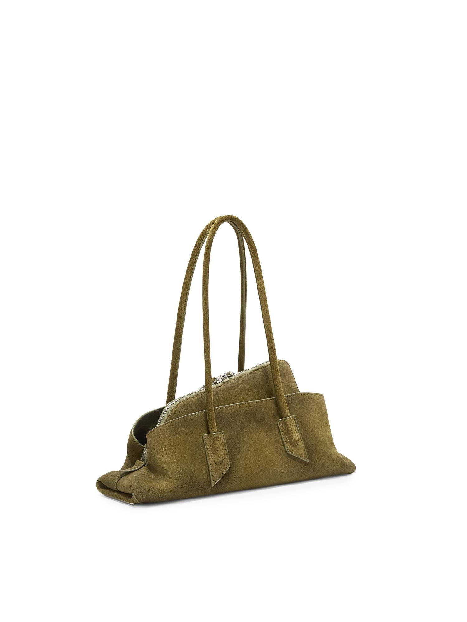 Borsa La Passeggiata Small in suede 250WAH00058 LBT108AA853 THE Attico 