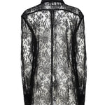 Camicia in pizzo Chantilly con dettagli in raso F5R42T MLMAEN0000 DOLCE & GABBANA 