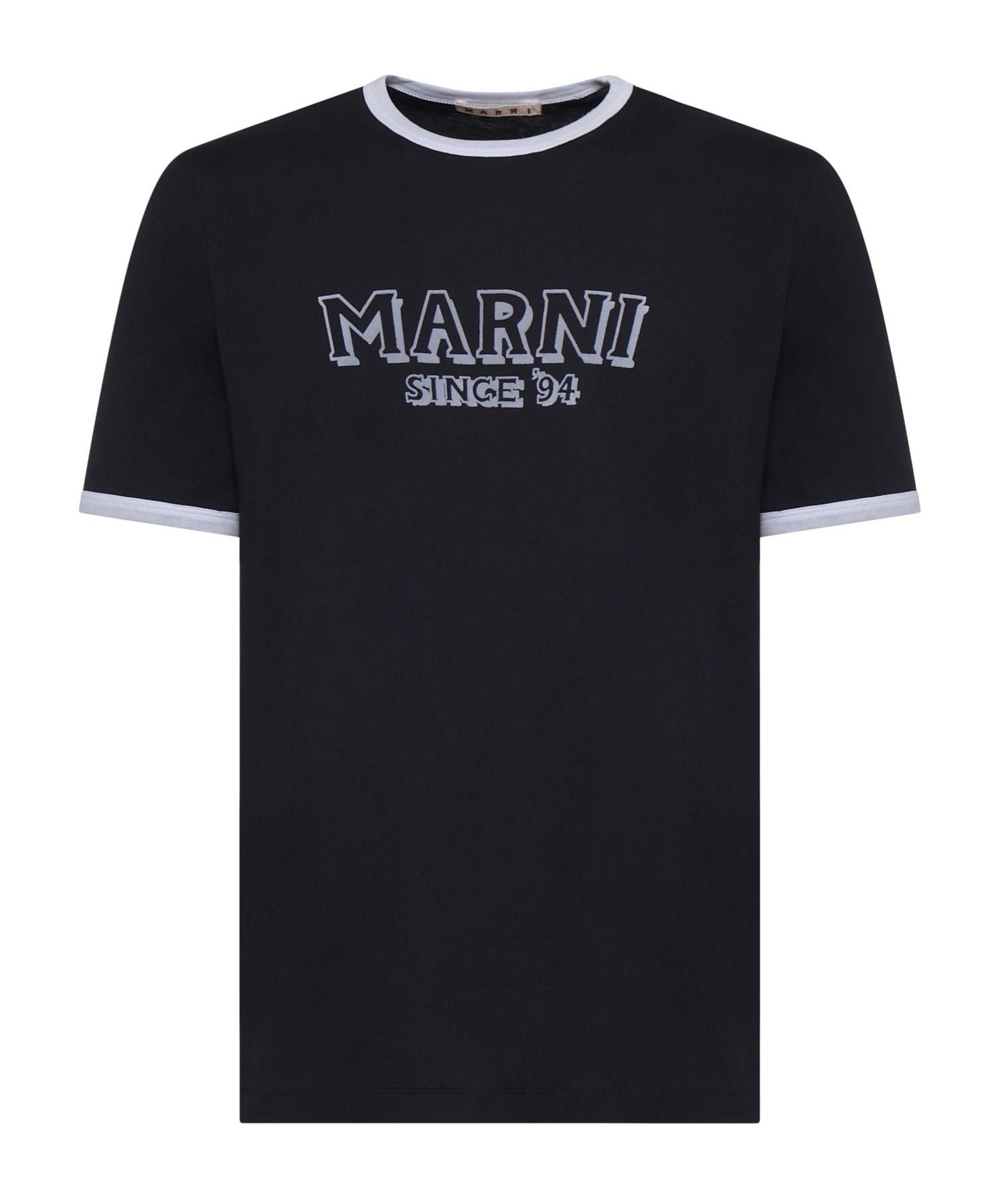 T-shirt in cotone con logo HUMU0198MP USCY91LOB99 MARNI 