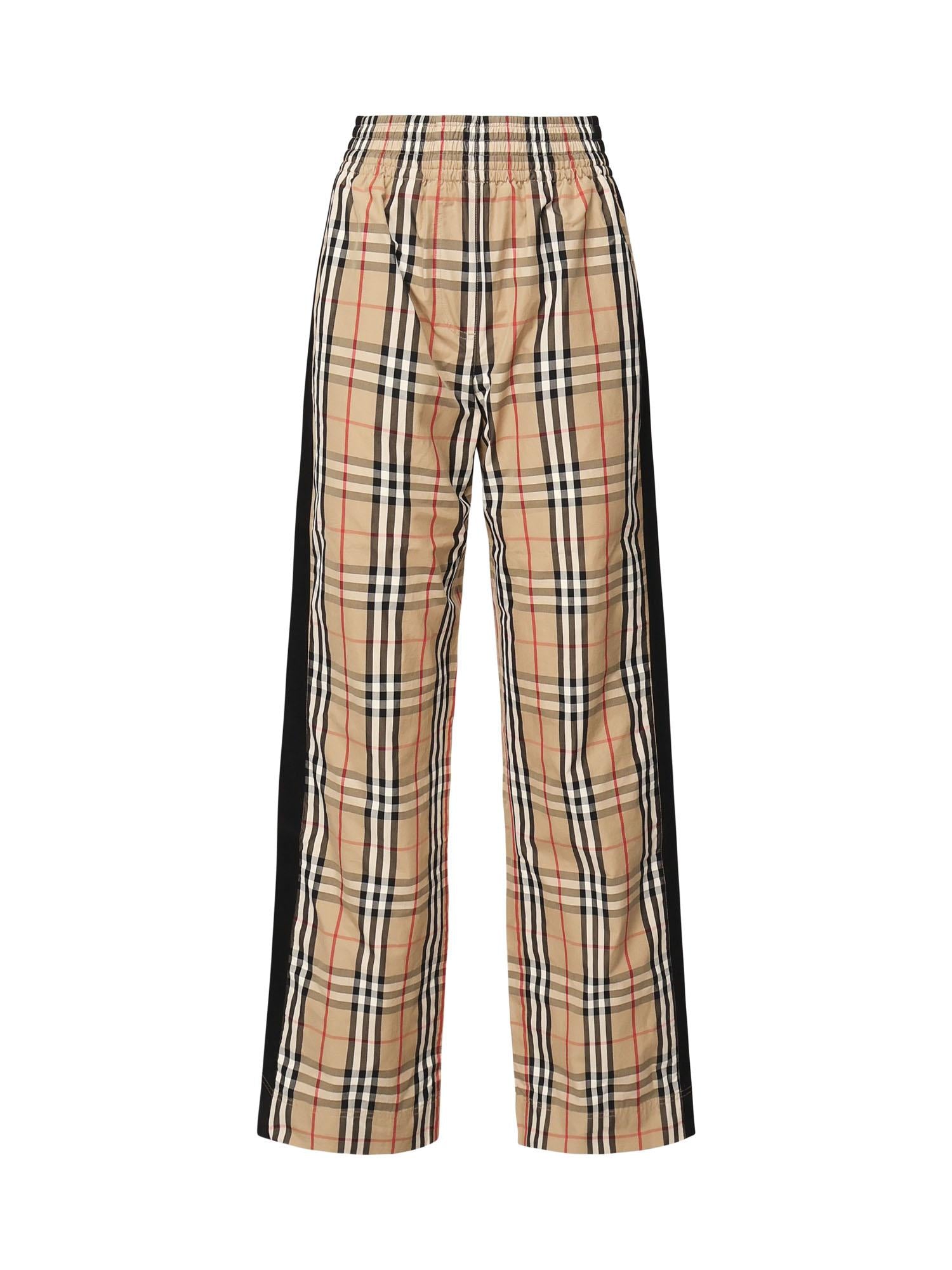 Pantaloni in cotone Check 8111874 A7028 BURBERRY 