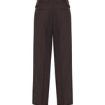 Pantaloni Mat in misto lana MAT SMPMARRONE BE ABLE 