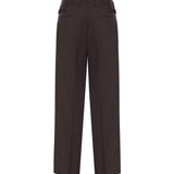 Pantaloni Mat in misto lana MAT SMPMARRONE BE ABLE 