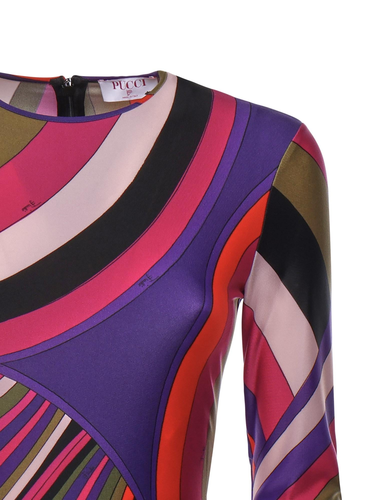 Abito a tubino con stampa Iride 5UJG66 5U755011 PUCCI 