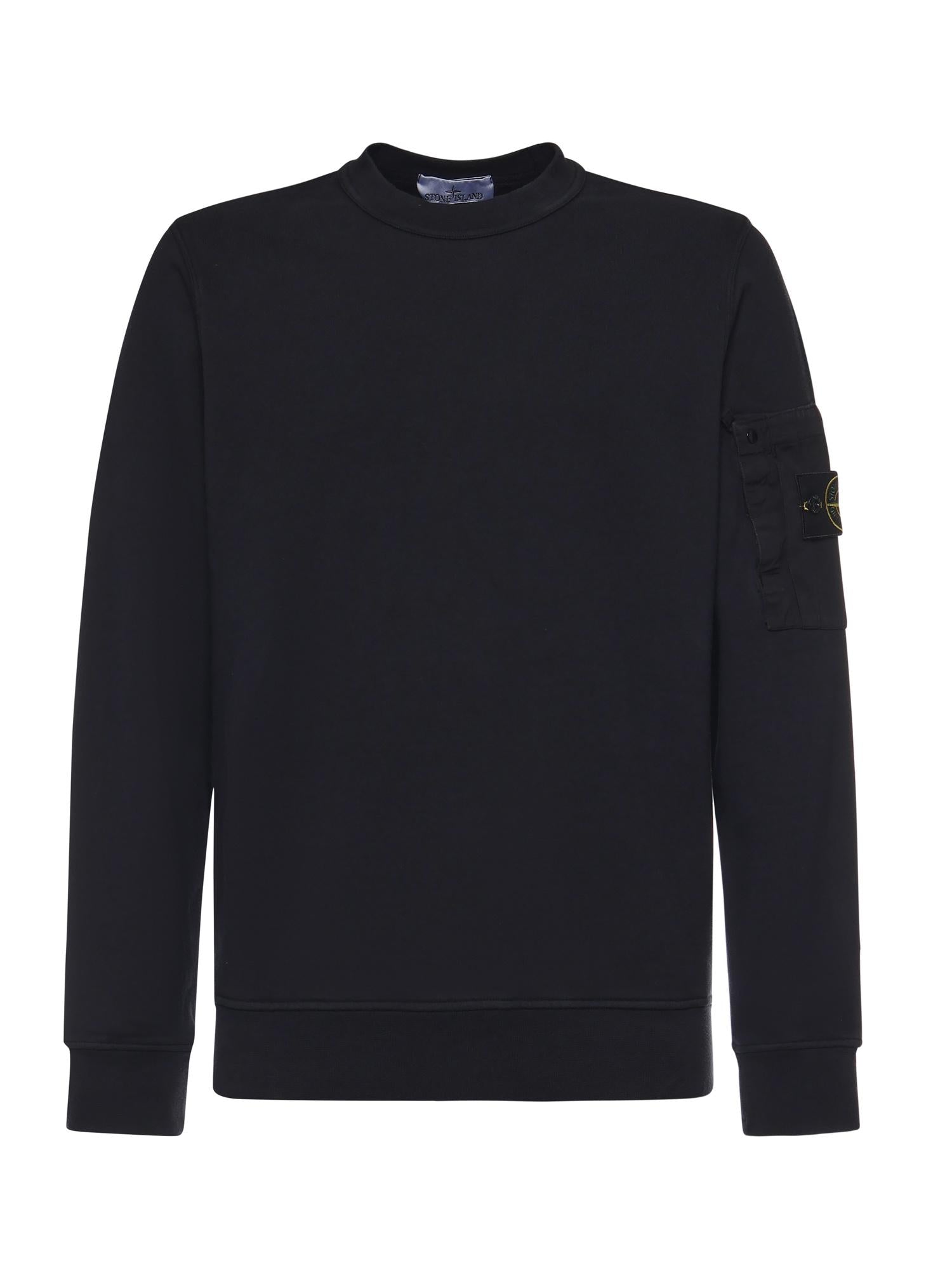 Felpa in cotone con logo L1S156100019 S0410V0020 STONE ISLAND 